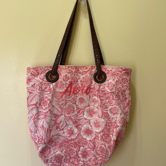 Sac Bandoulière Aeropostale Motif Floral - Grand Cabas En Coton Multi-color